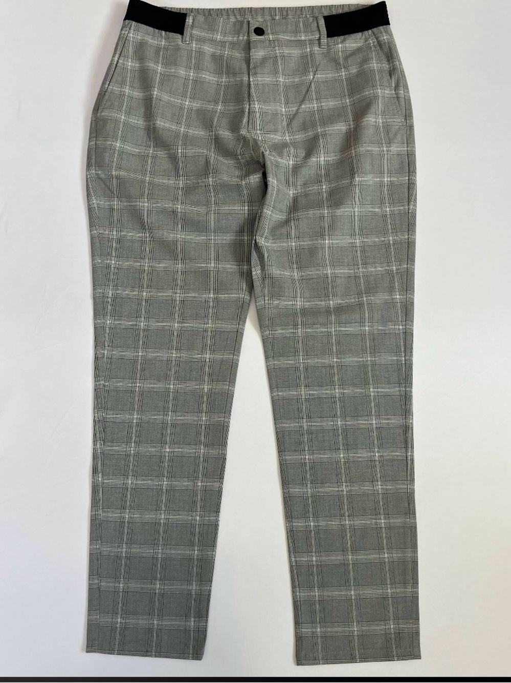 Zara Gray Glen Plaid Ankle Trousers L Business Casual Office Workwear